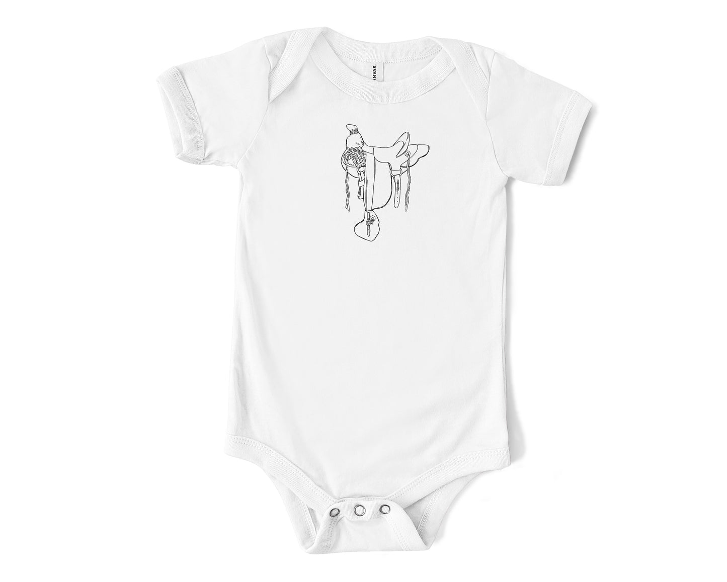 Hawaiian Tree Saddle Baby Onesie | Baby & Kids