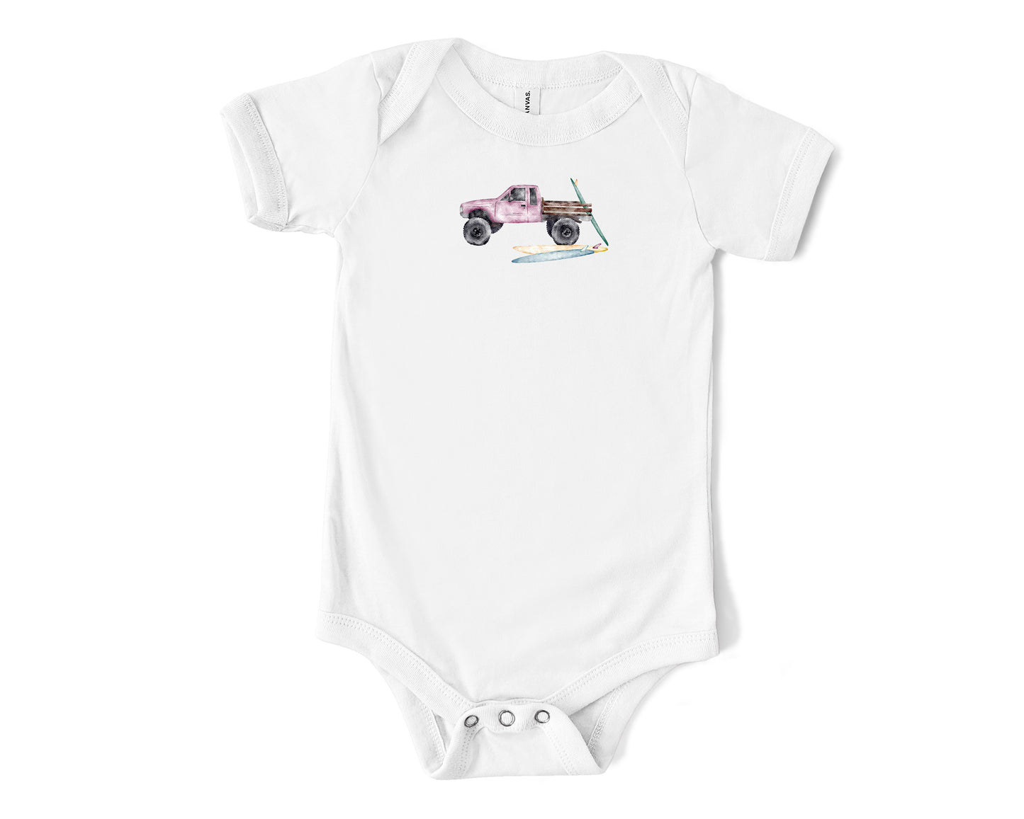 Pink Truck Baby Onesie | Baby & Kids
