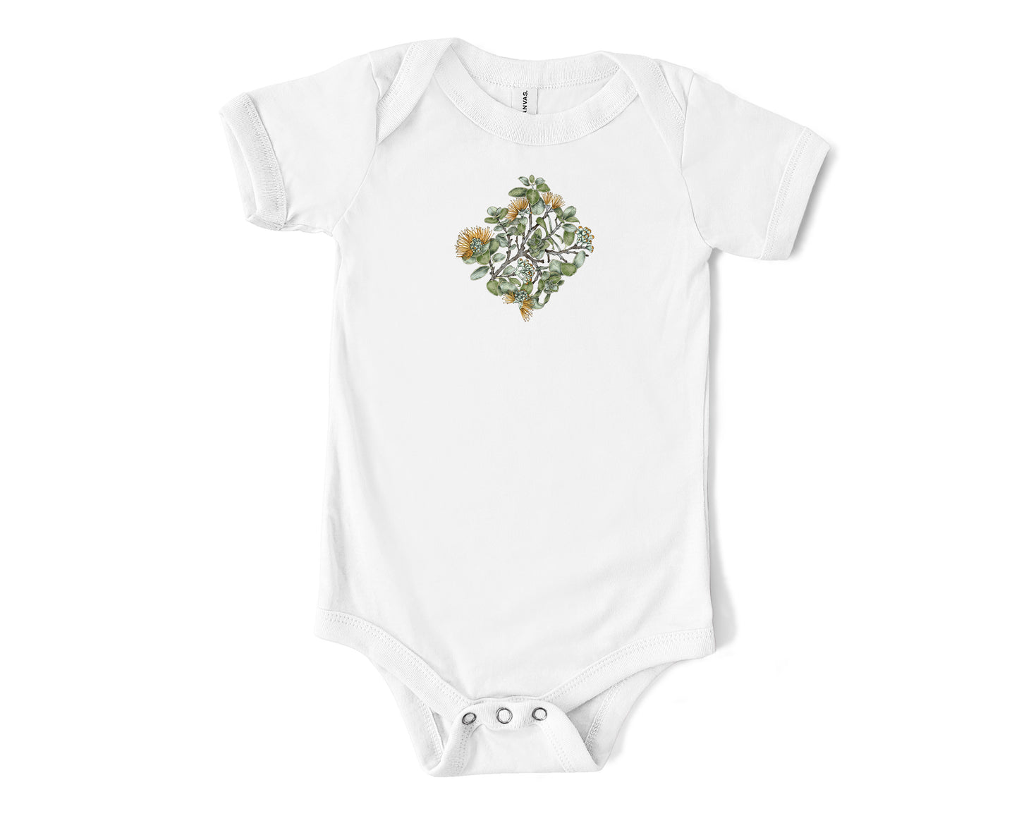 Yellow Ohia Baby Onesie | Baby & Kids