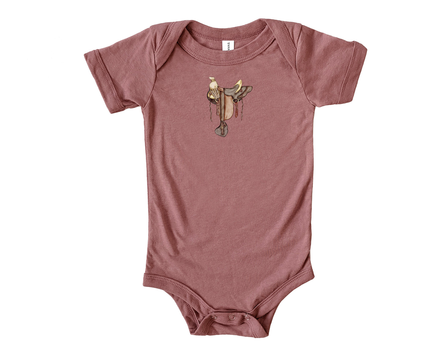 Hawaiian Tree Saddle (Watercolor) Baby Onesie | Baby & Kids