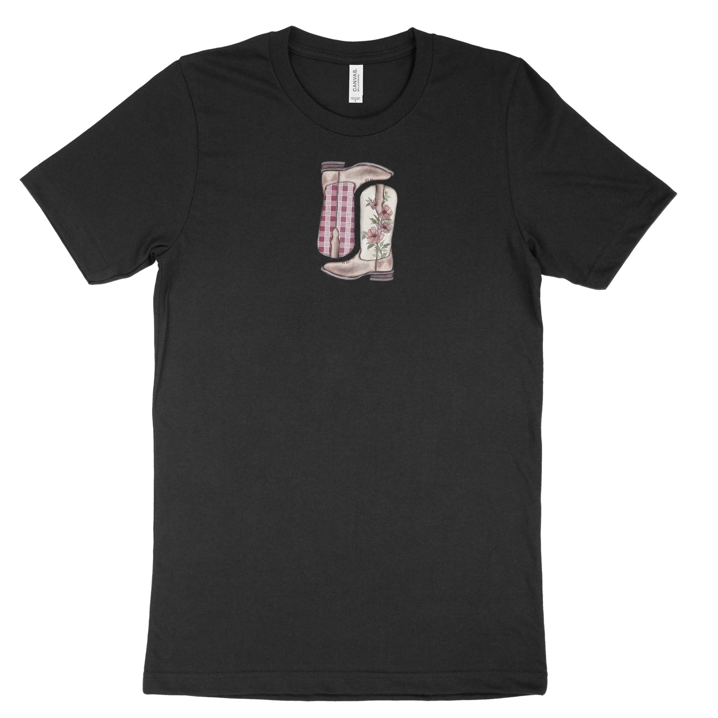 Burgundy Palaka Boots | Adult Unisex T-Shirt