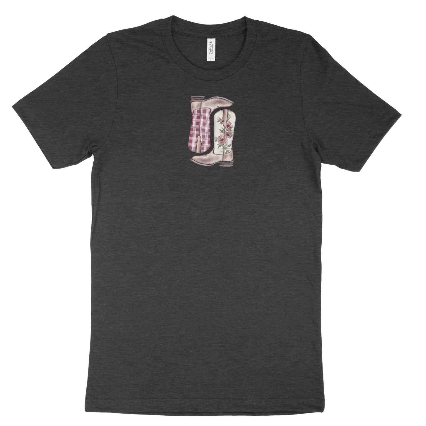 Burgundy Palaka Boots | Adult Unisex T-Shirt