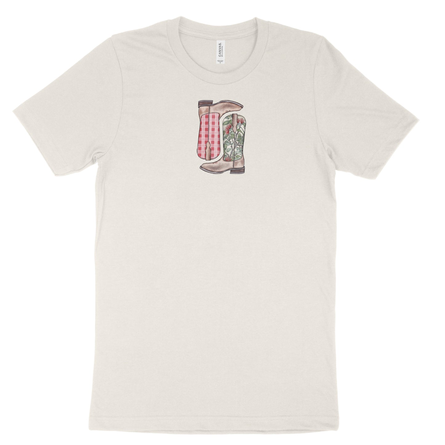 Ohia Lehua Palaka Boots | Adult Unisex T-Shirt