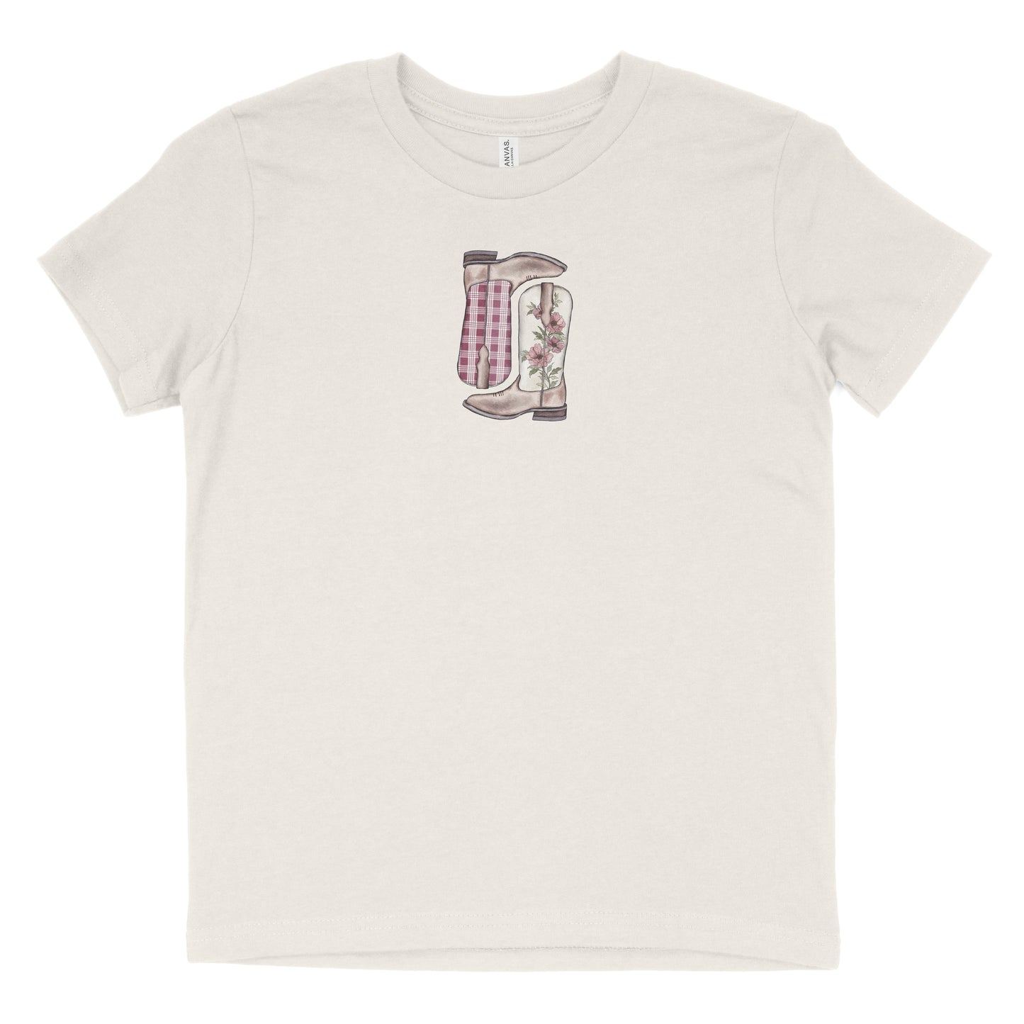 Burgundy Palaka Boots Youth T-Shirt | Baby & Kids