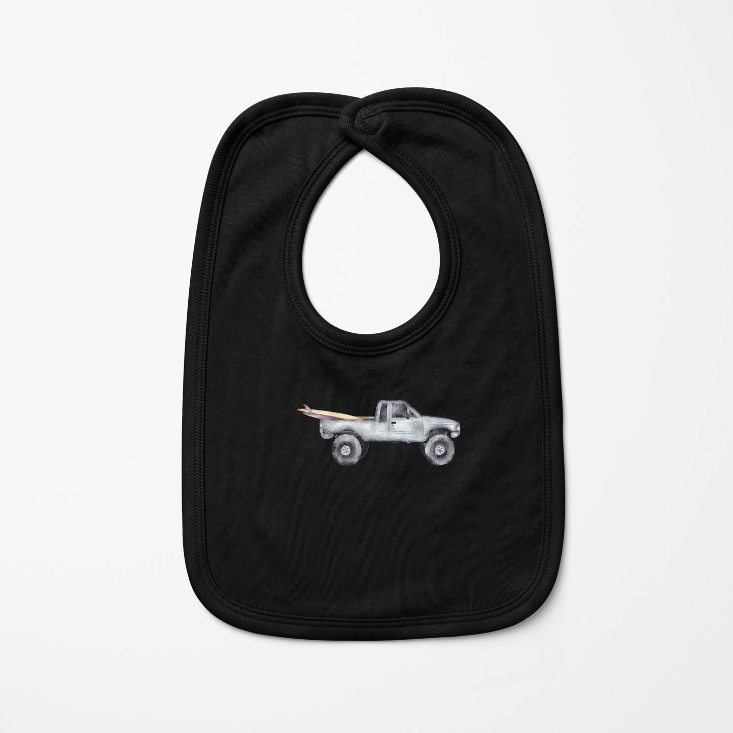 Gray Truck Baby Bib | Baby & Kids