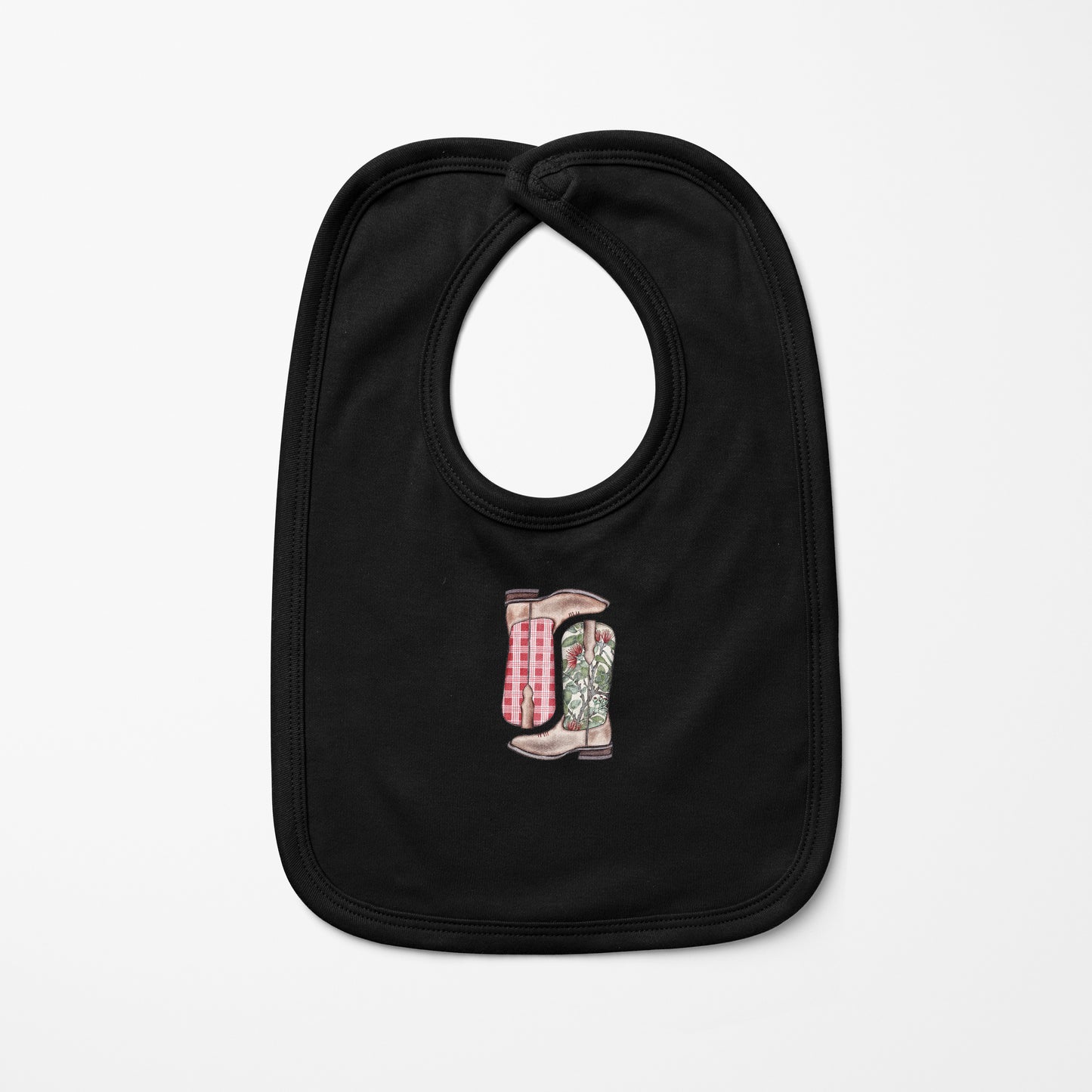 Ohia Palaka Boots Baby Bib | Baby & Kids