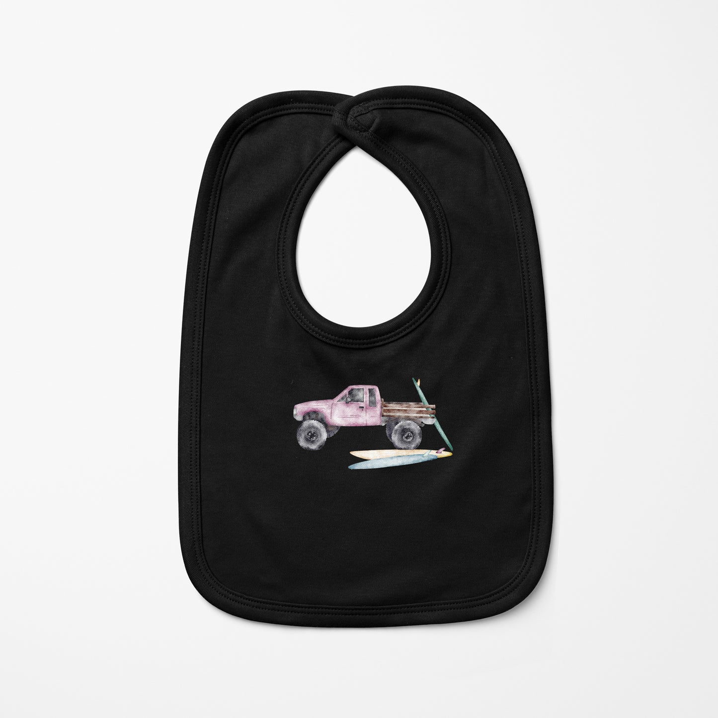 Pink Truck Baby Bib | Baby & Kids