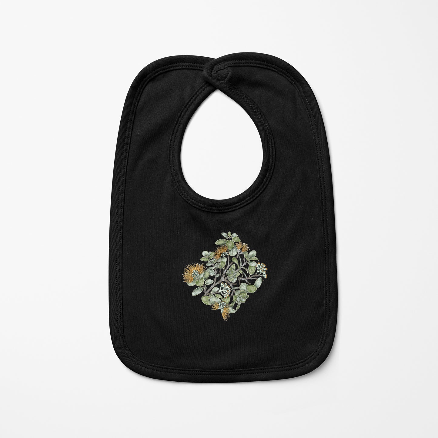 Yellow Ohia Baby Bib | Baby & Kids
