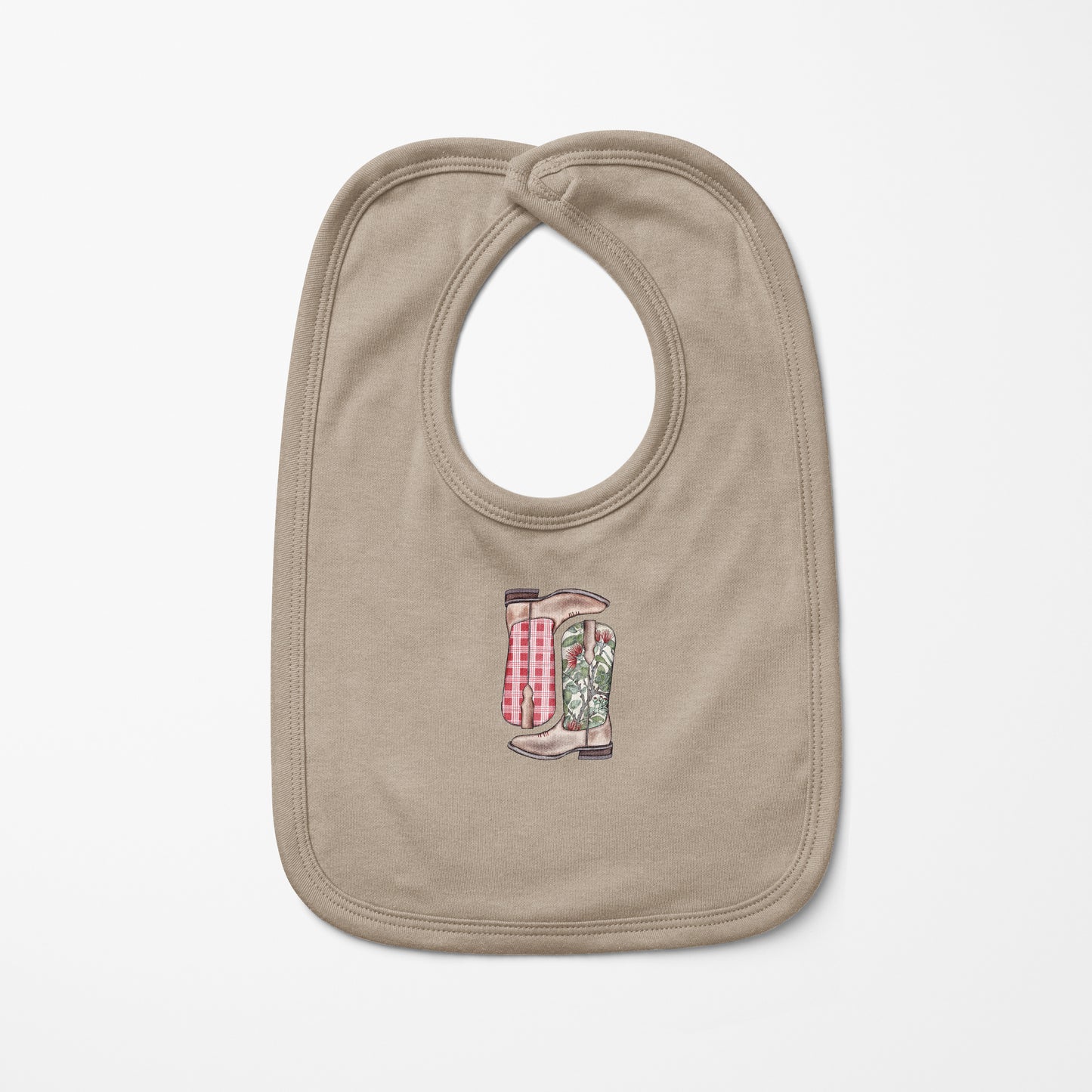 Ohia Palaka Boots Baby Bib | Baby & Kids