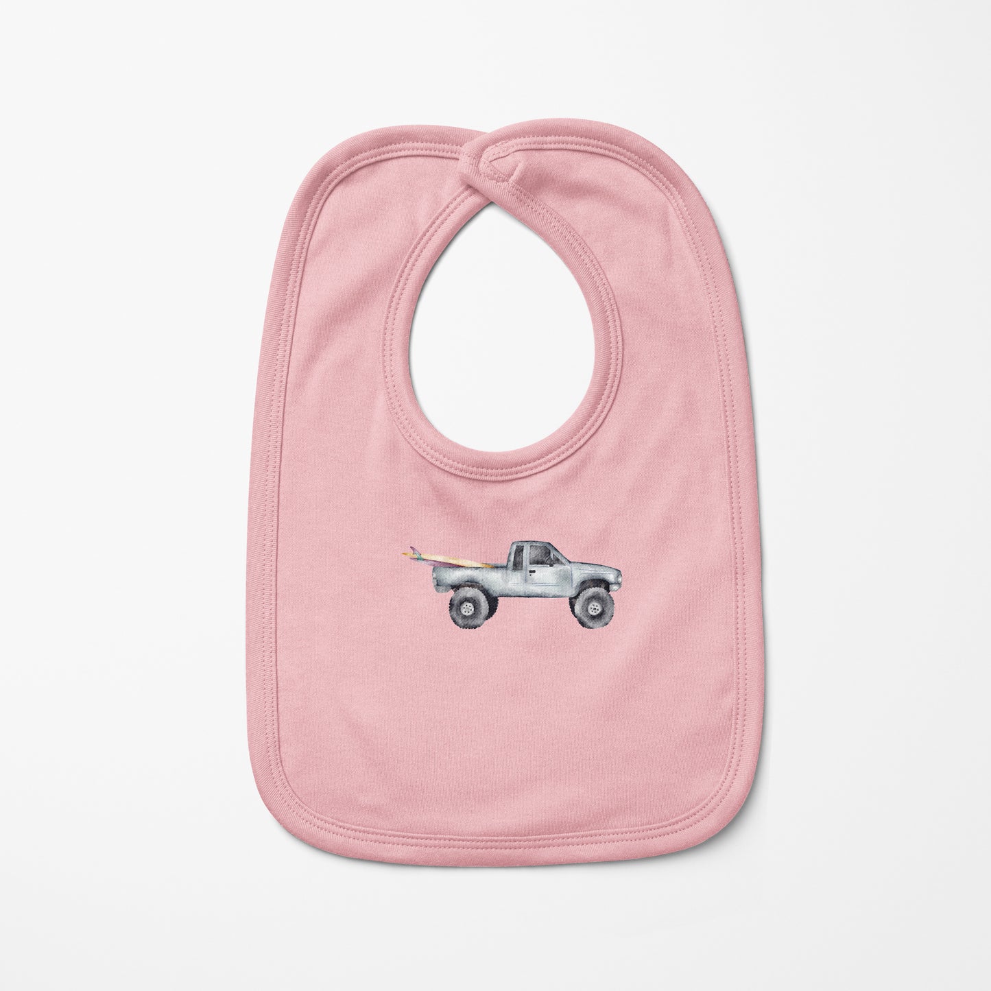 Gray Truck Baby Bib | Baby & Kids