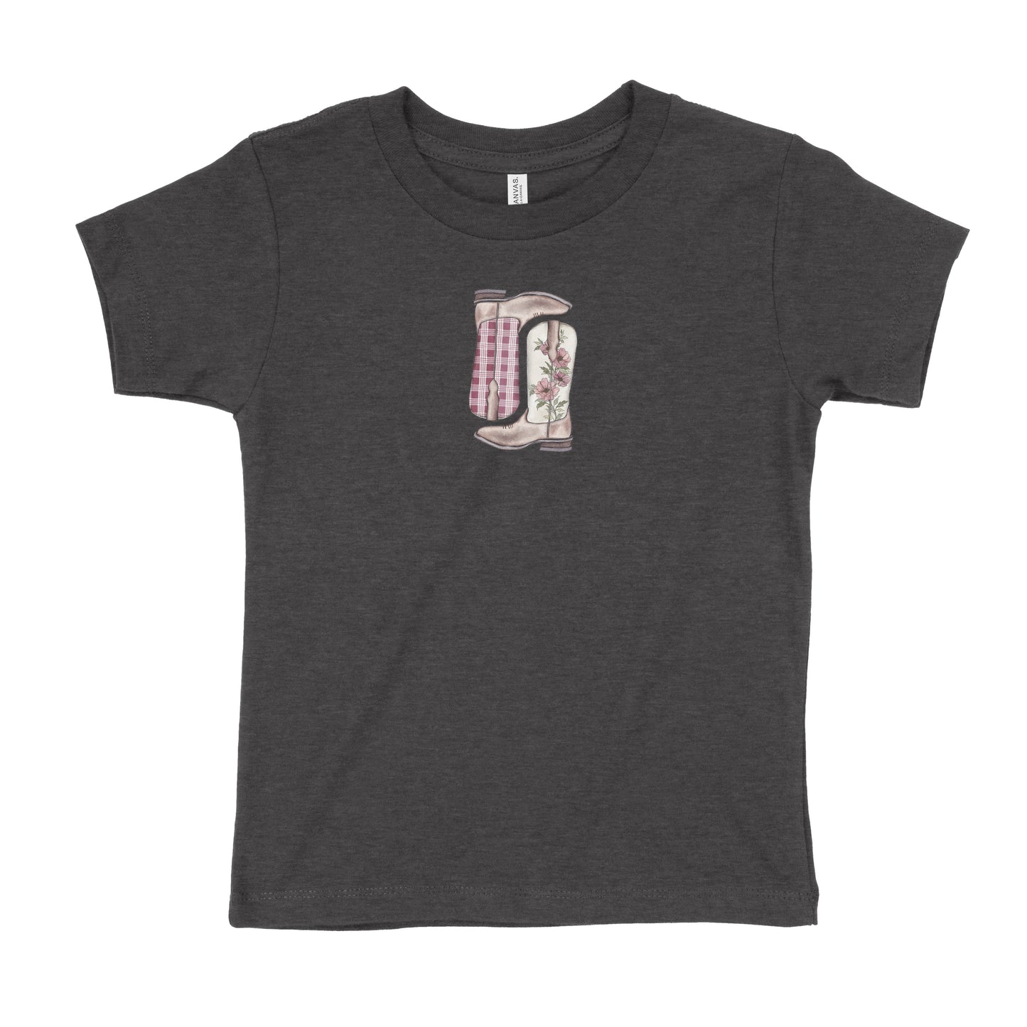 Burgundy Palaka Boots Toddler T-Shirt | Baby & Kids