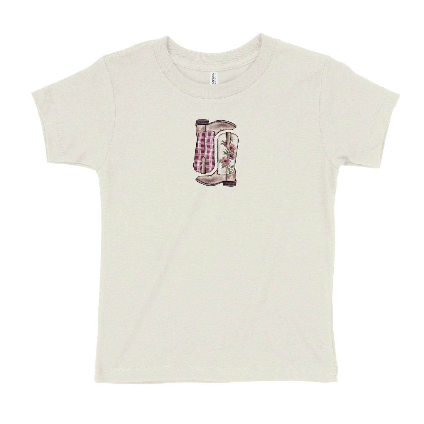 Burgundy Palaka Boots Toddler T-Shirt | Baby & Kids