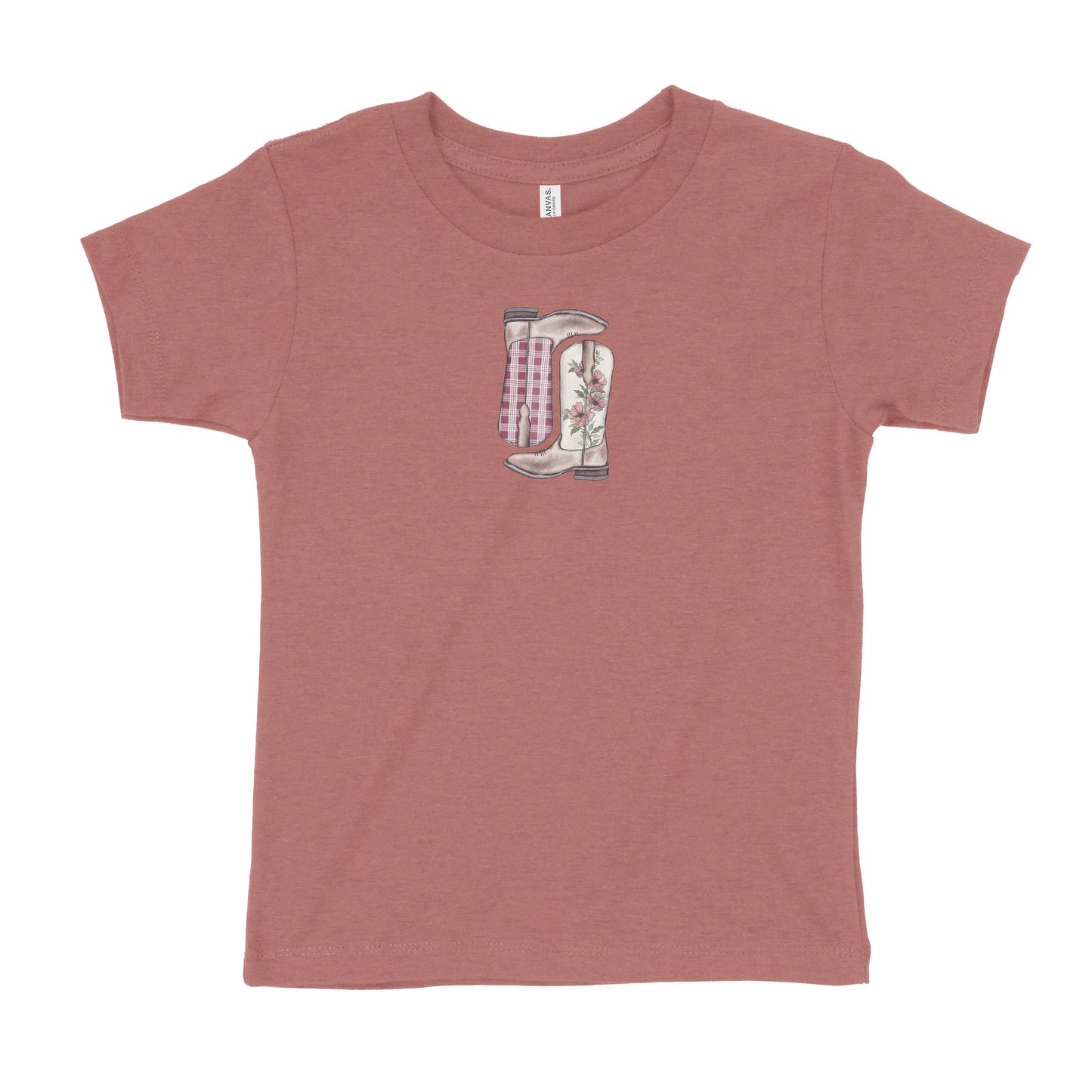 Burgundy Palaka Boots Toddler T-Shirt | Baby & Kids