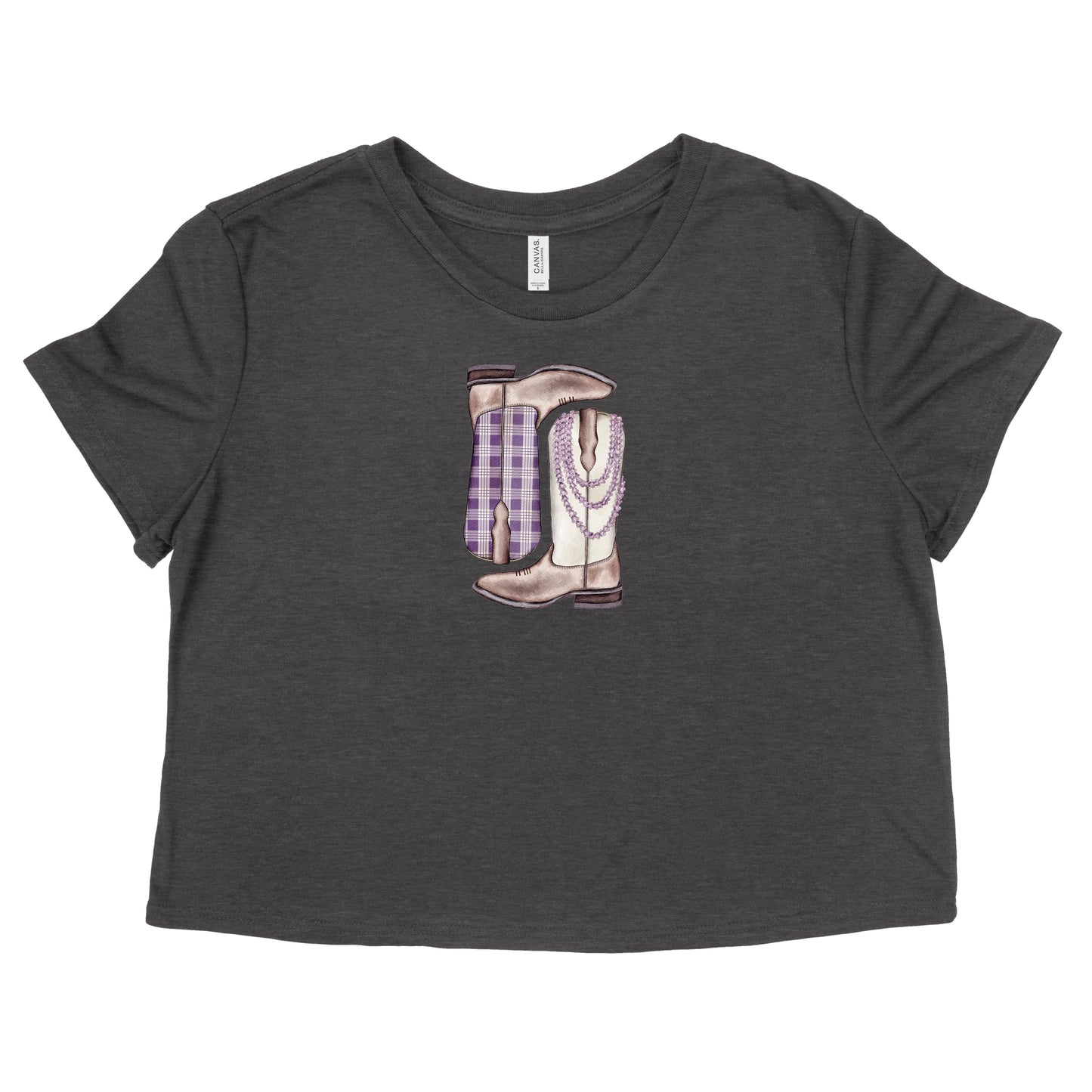 Pua Kalaunu Palaka Boots Womens Flowy Crop Tee | Apparel