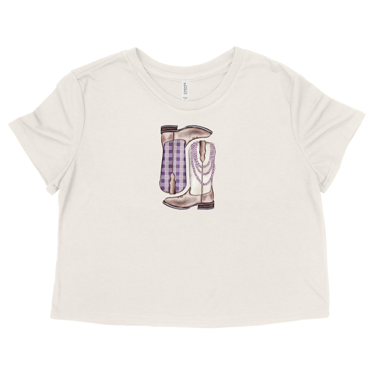 Pua Kalaunu Palaka Boots Womens Flowy Crop Tee | Apparel