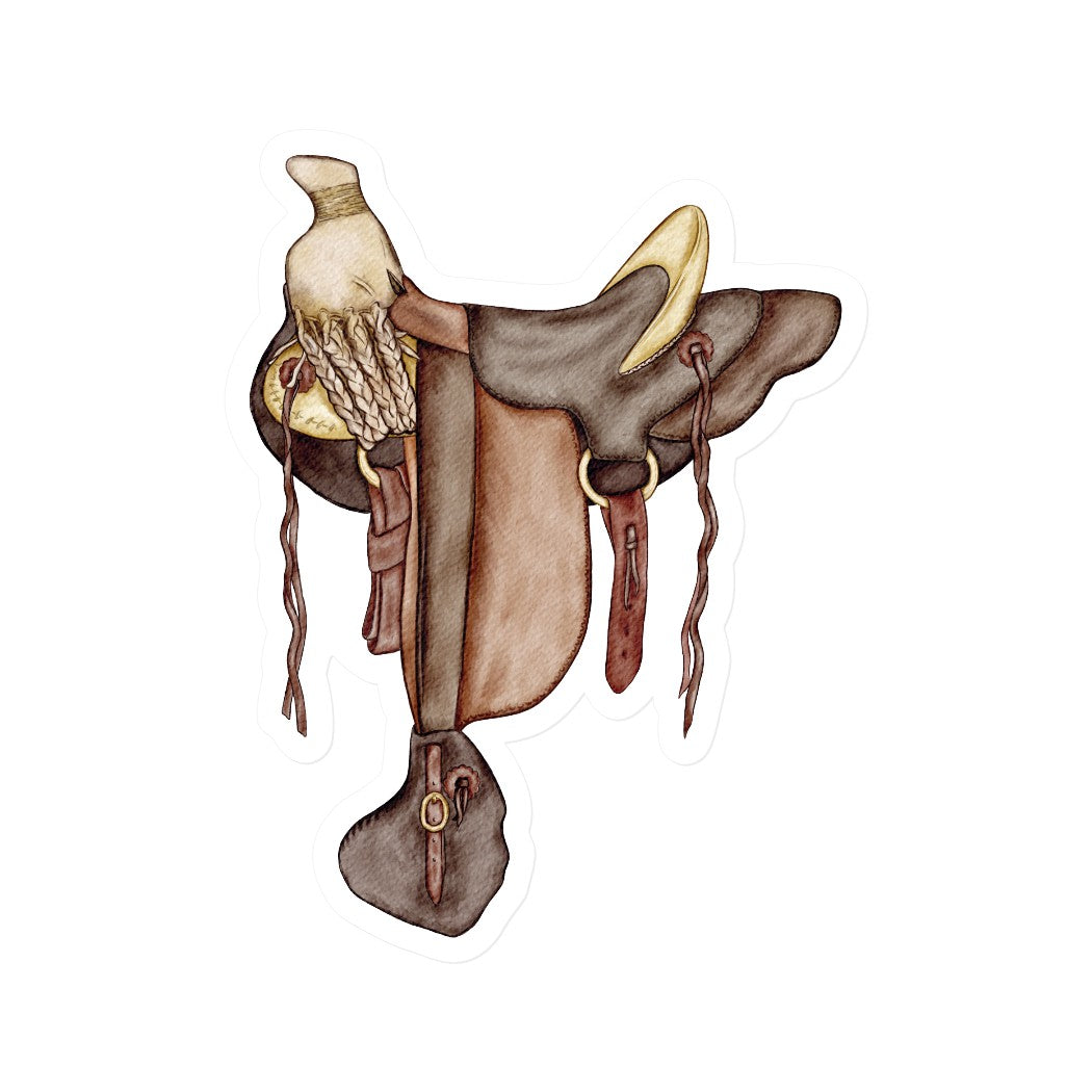 Hawaiian Tree Saddle | Vinyl Sticker