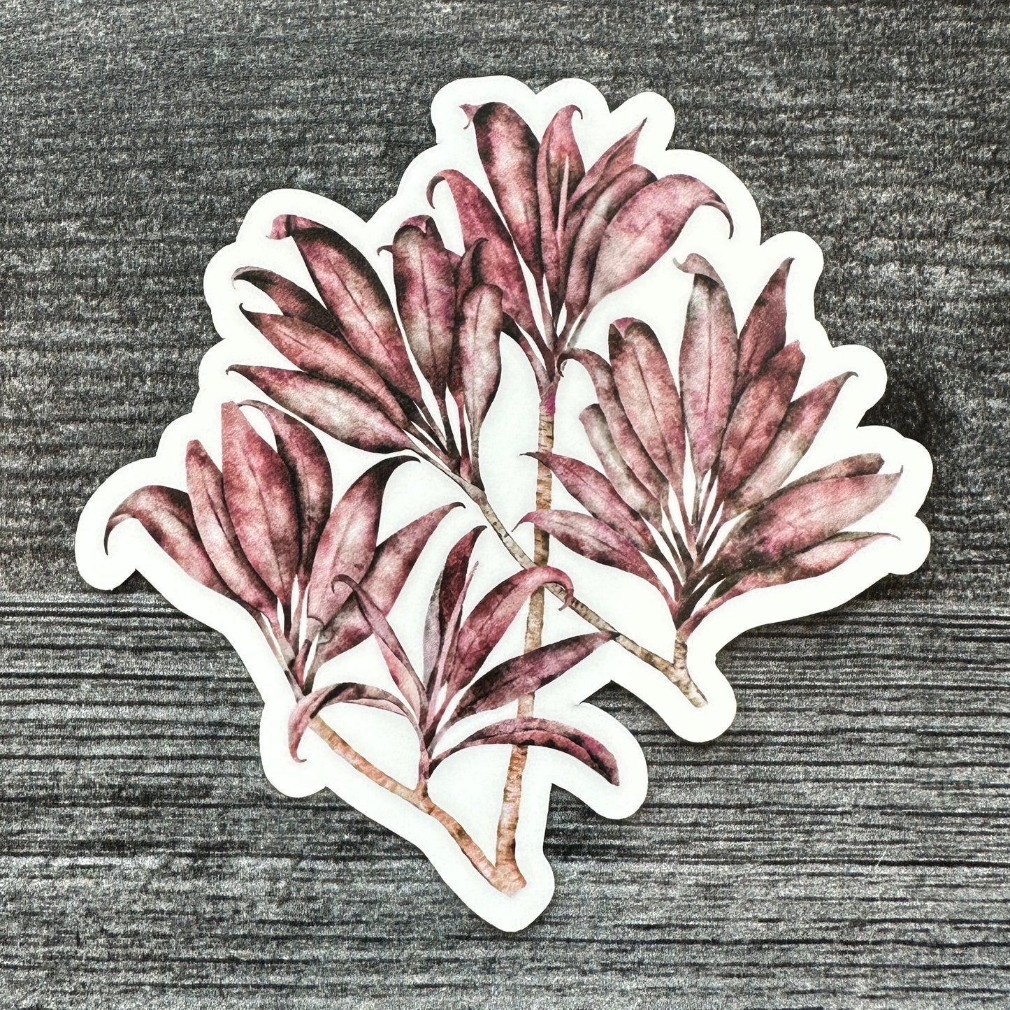 Red Ti Leaves | Vinyl Stickers