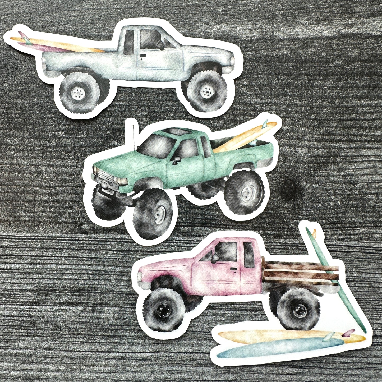 Green | Trucks & Boards | Vinyl Stickers