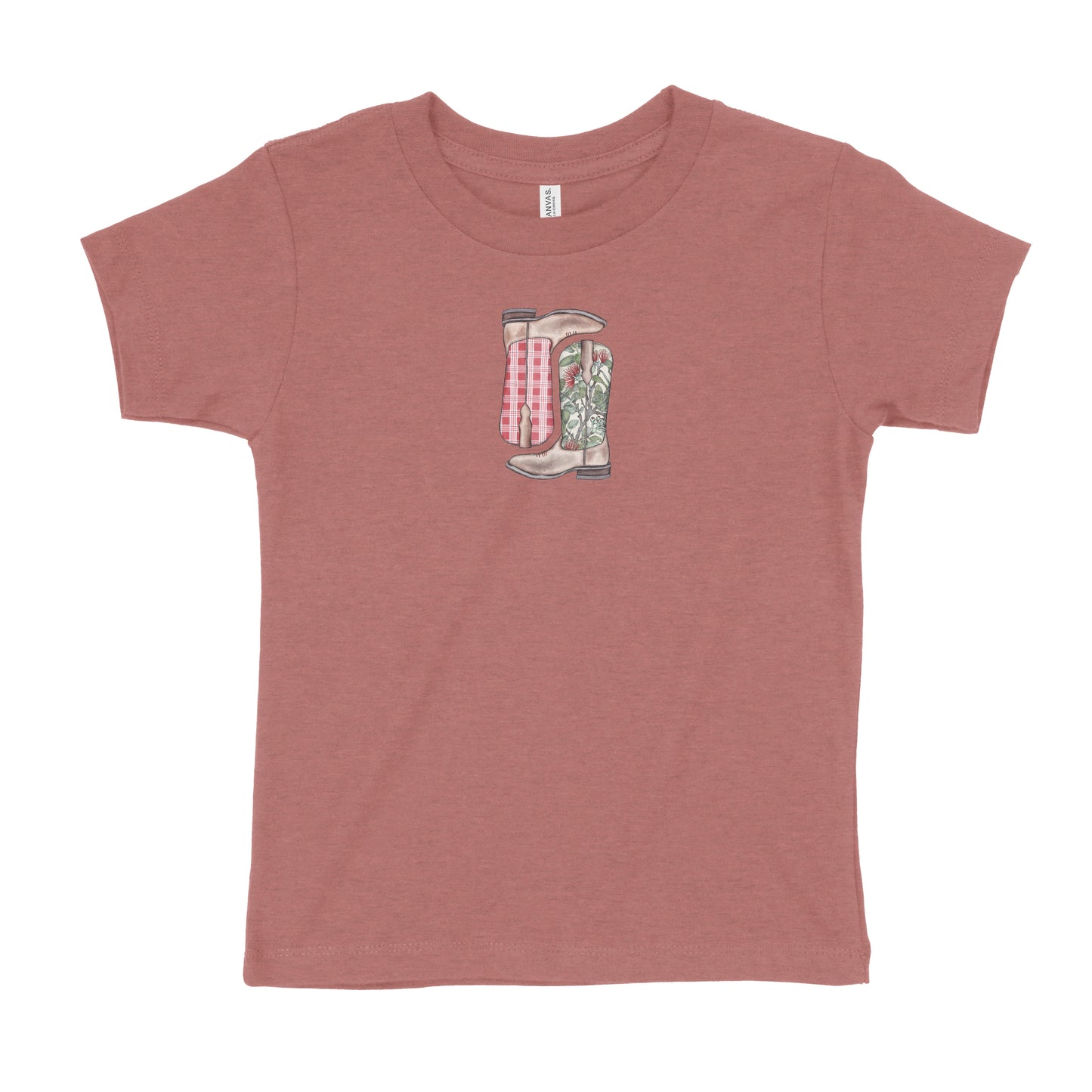 Red Ohia Palaka Boots Toddler T-Shirt | Baby & Kids