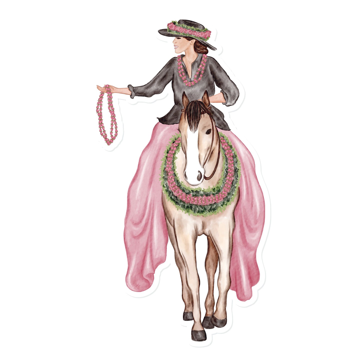 Pa'u Girl (Pink) | Vinyl Stickers