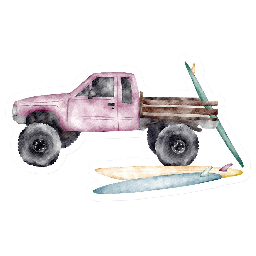 Pink | Trucks & Boards | Vinyl Stickers
