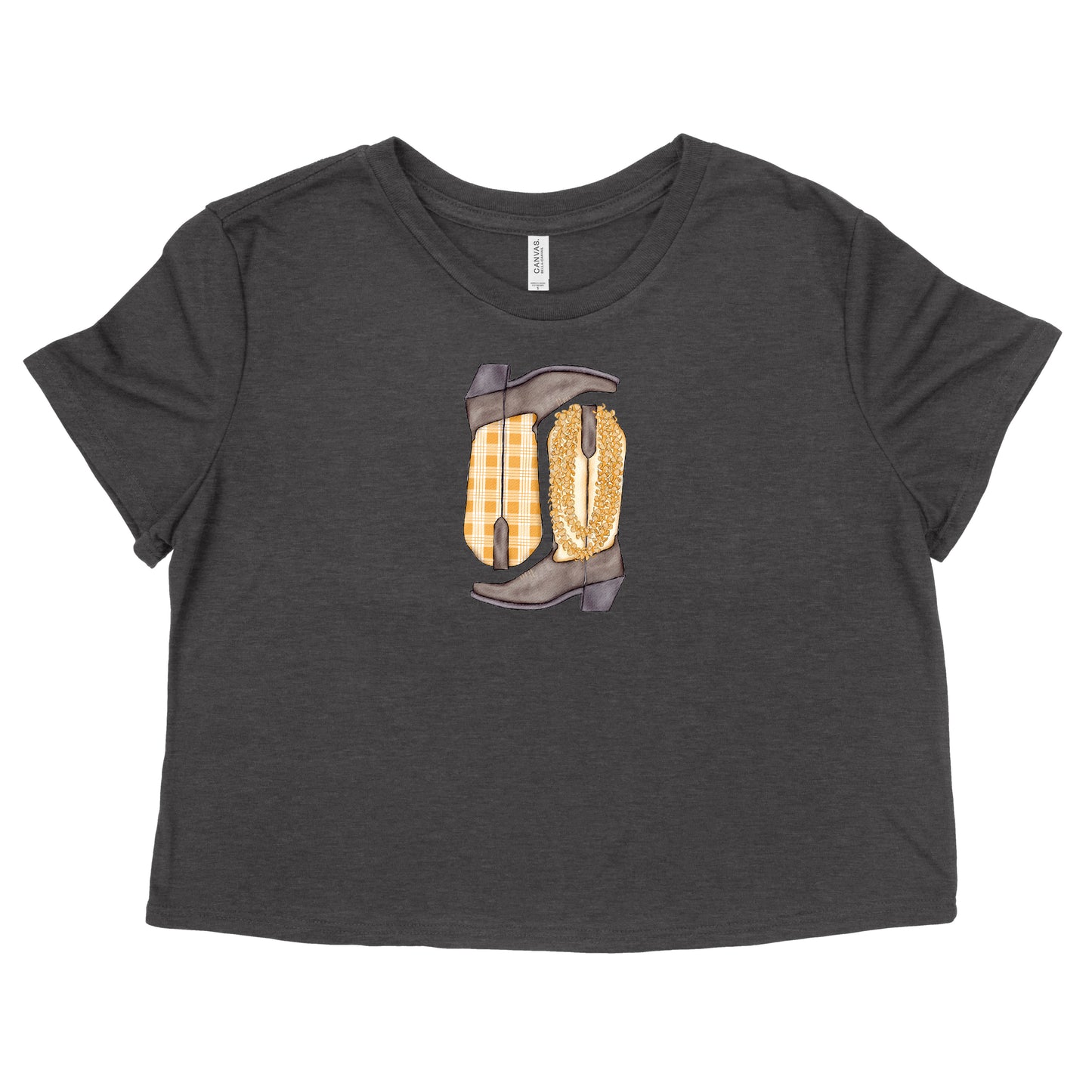 Pua Kenikeni Palaka Boots Womens Flowy Crop Tee | Apparel