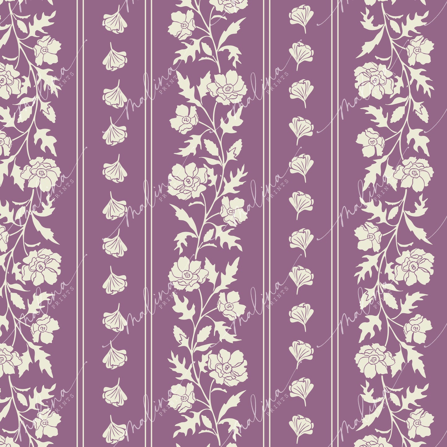 Pua Kala Stripes | Seamless Repeat Pattern
