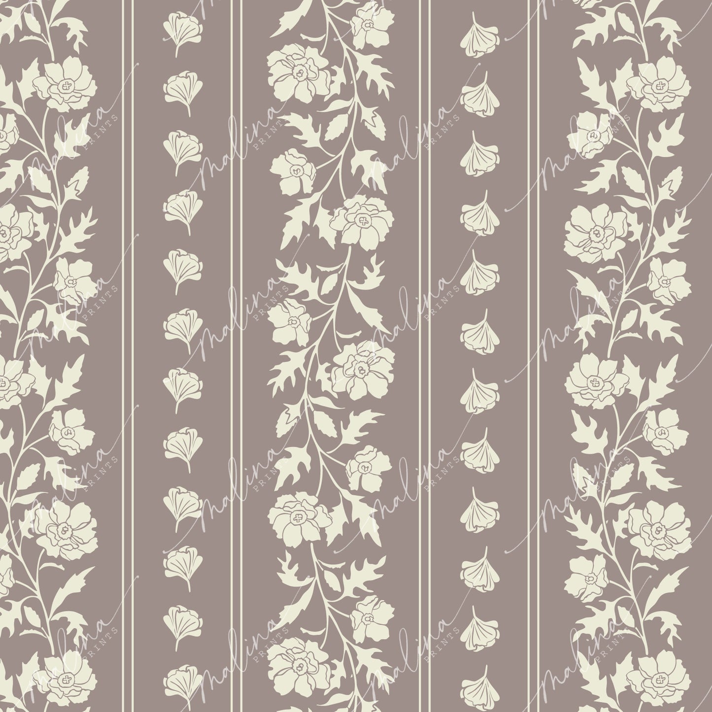 Pua Kala Stripes | Seamless Repeat Pattern
