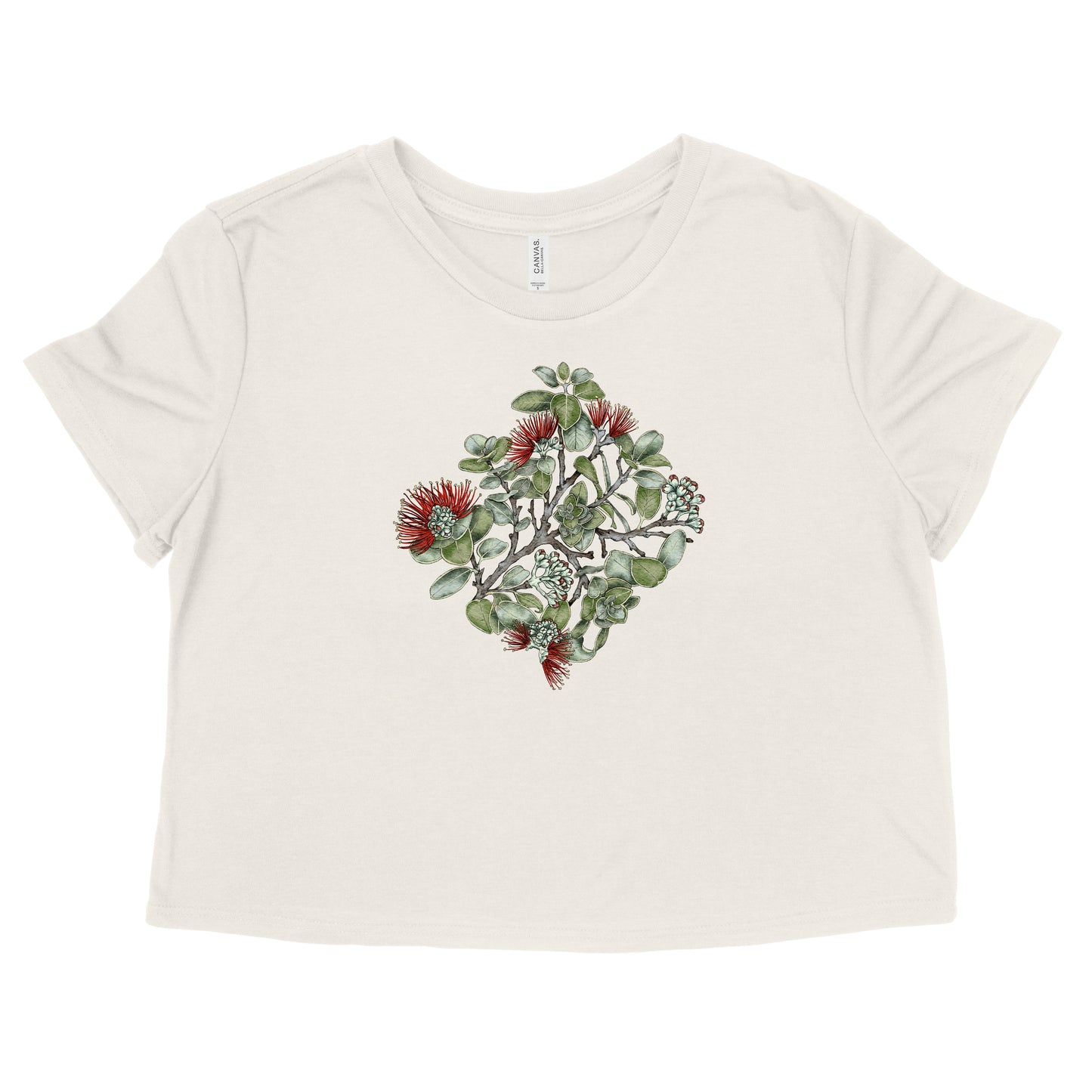 Red Ohia Womens Flowy Crop Tee | Apparel