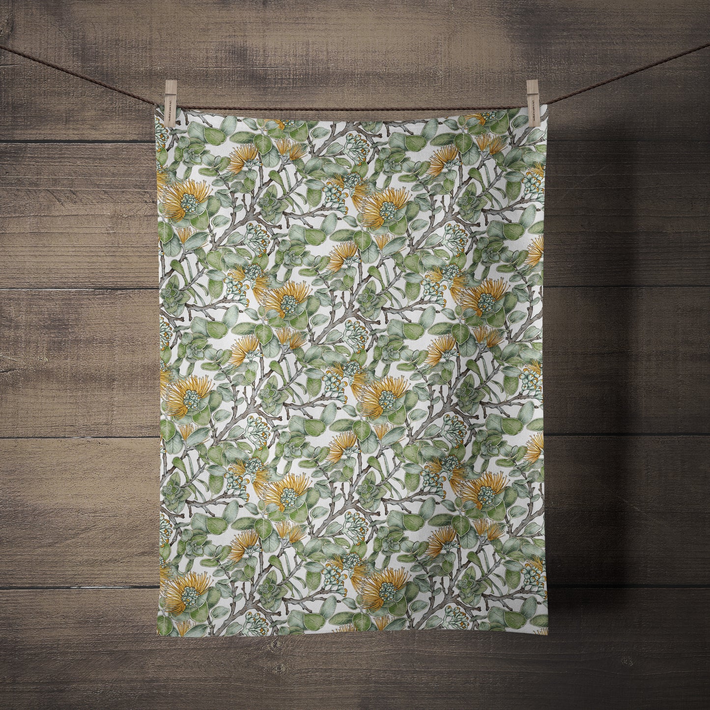 Yellow Ohia Tea Towel