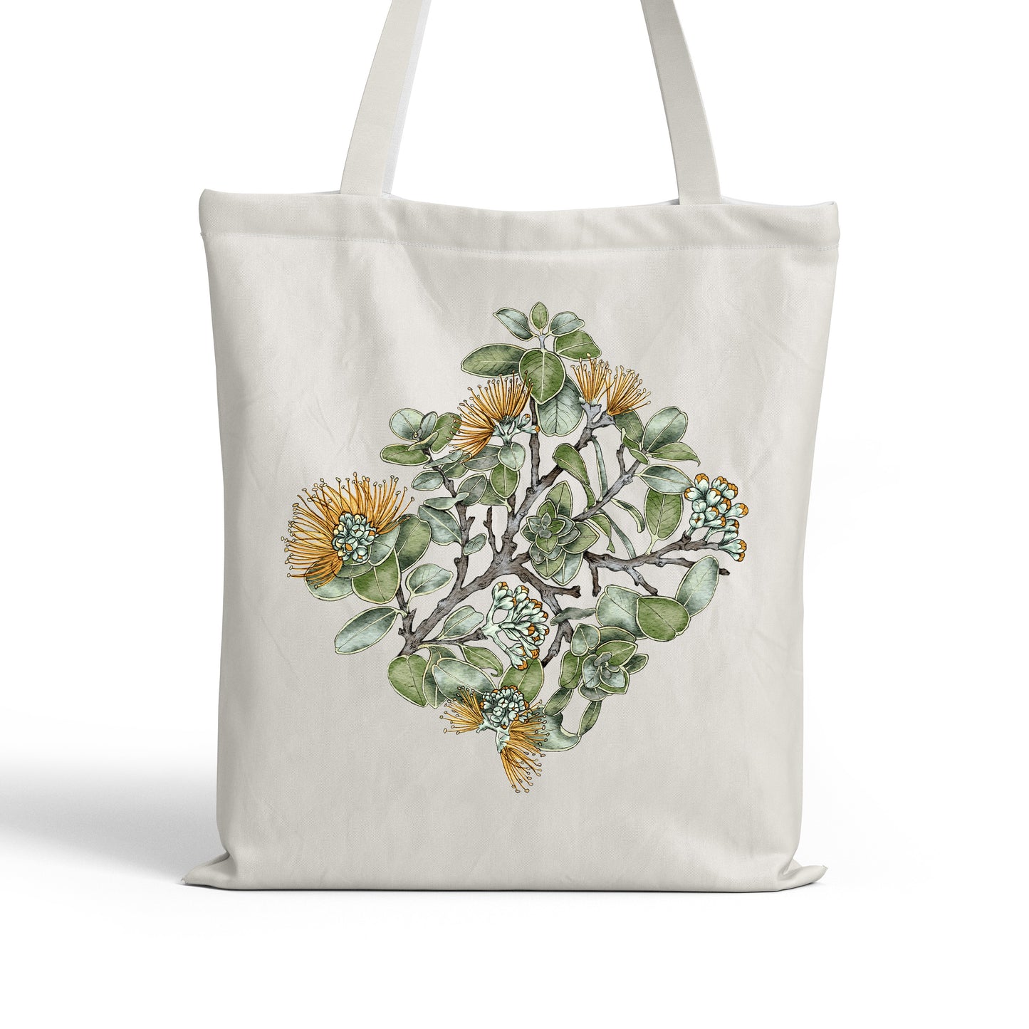 Yellow Ohia Lehua Tote Bag