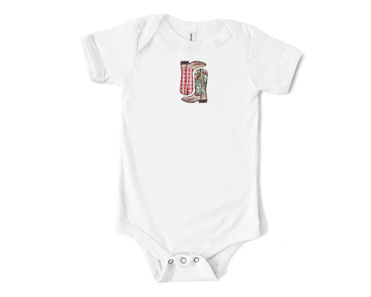 Red Ohia Palaka Baby Onesie | Baby & Kids