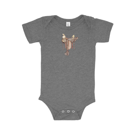 Hawaiian Tree Saddle (Watercolor) Baby Onesie | Baby & Kids