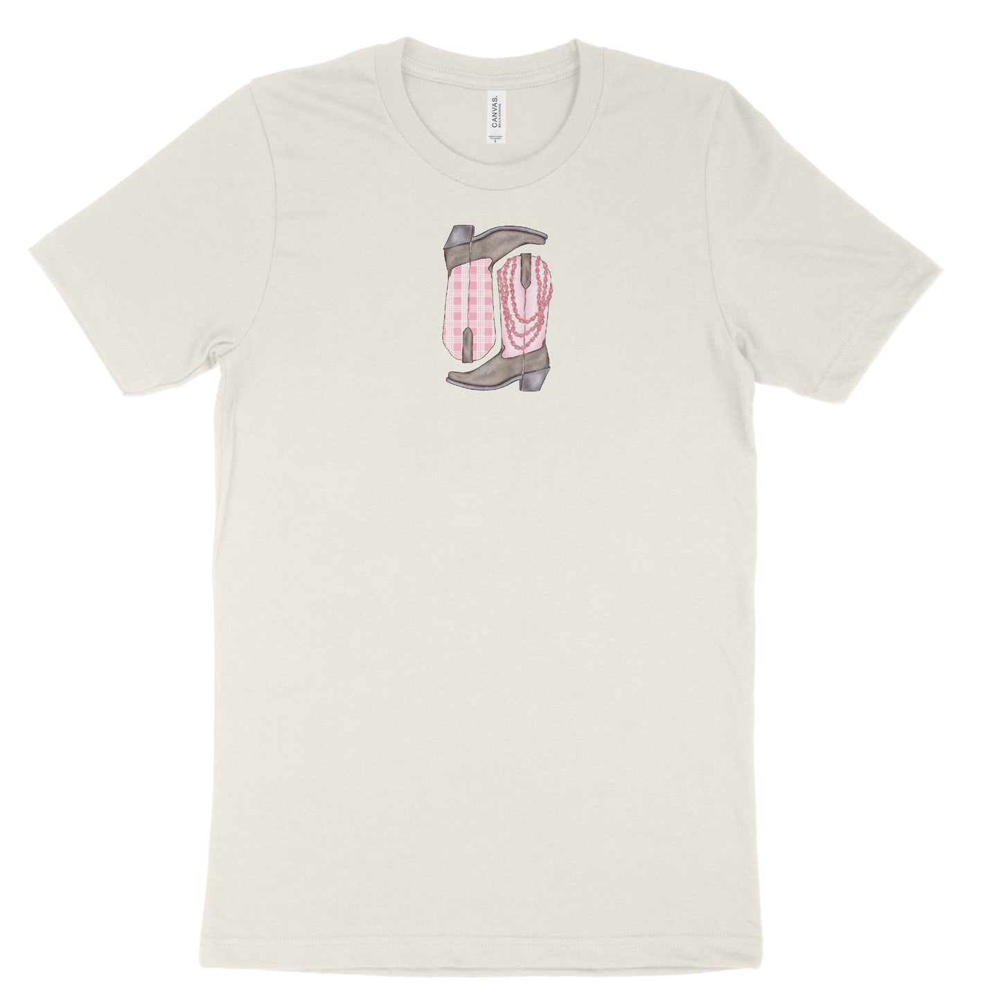 Lokelani Pink Palaka Boots | Adult Unisex T-Shirt