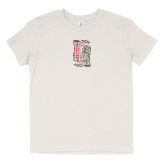 Lehua Palaka Boots Youth T-Shirt | Baby & Kids