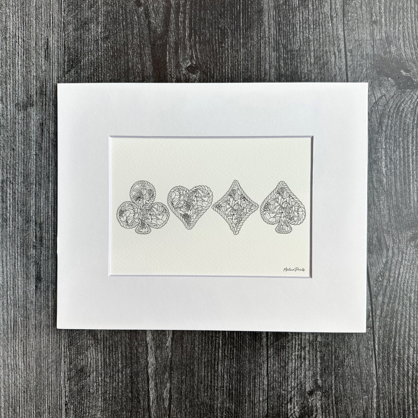 Ohia Lehua Card Suits | Art Print
