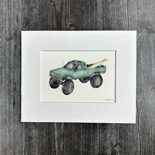 Green Truck | Art Print