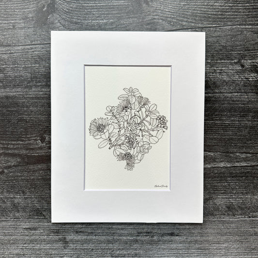 Ohia Lehua Linework | Art Print