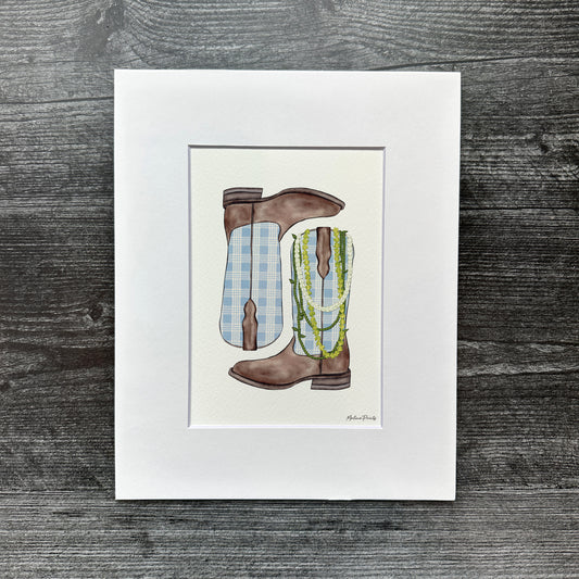 Lani Palaka Boots | Art Print