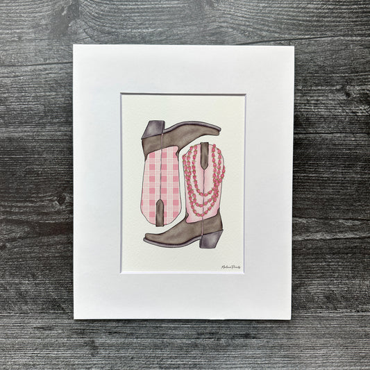 Lokelani Palaka Boots | Art Print