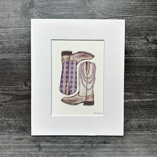 Pua Kalaunu Palaka Boots | Art Print