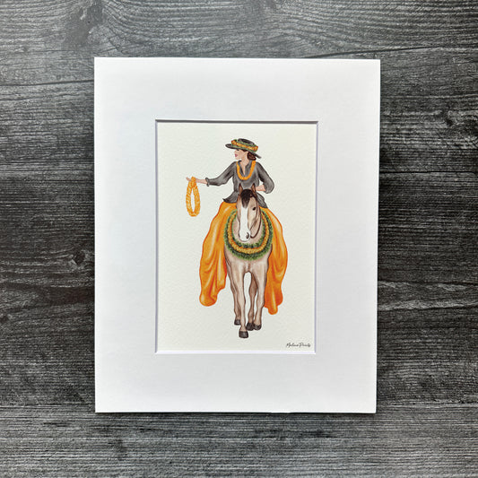 Orange Pa'u Girl | Art Print