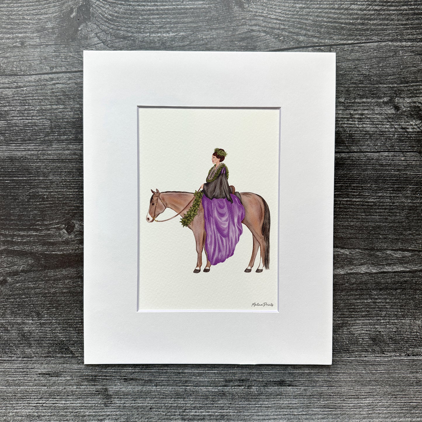 Purple Pa'u Girl | Art Print