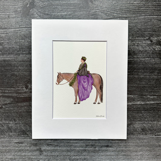 Purple Pa'u Girl | Art Print