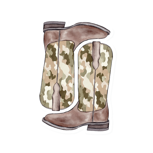Camo Boots | Vinyl Stickers