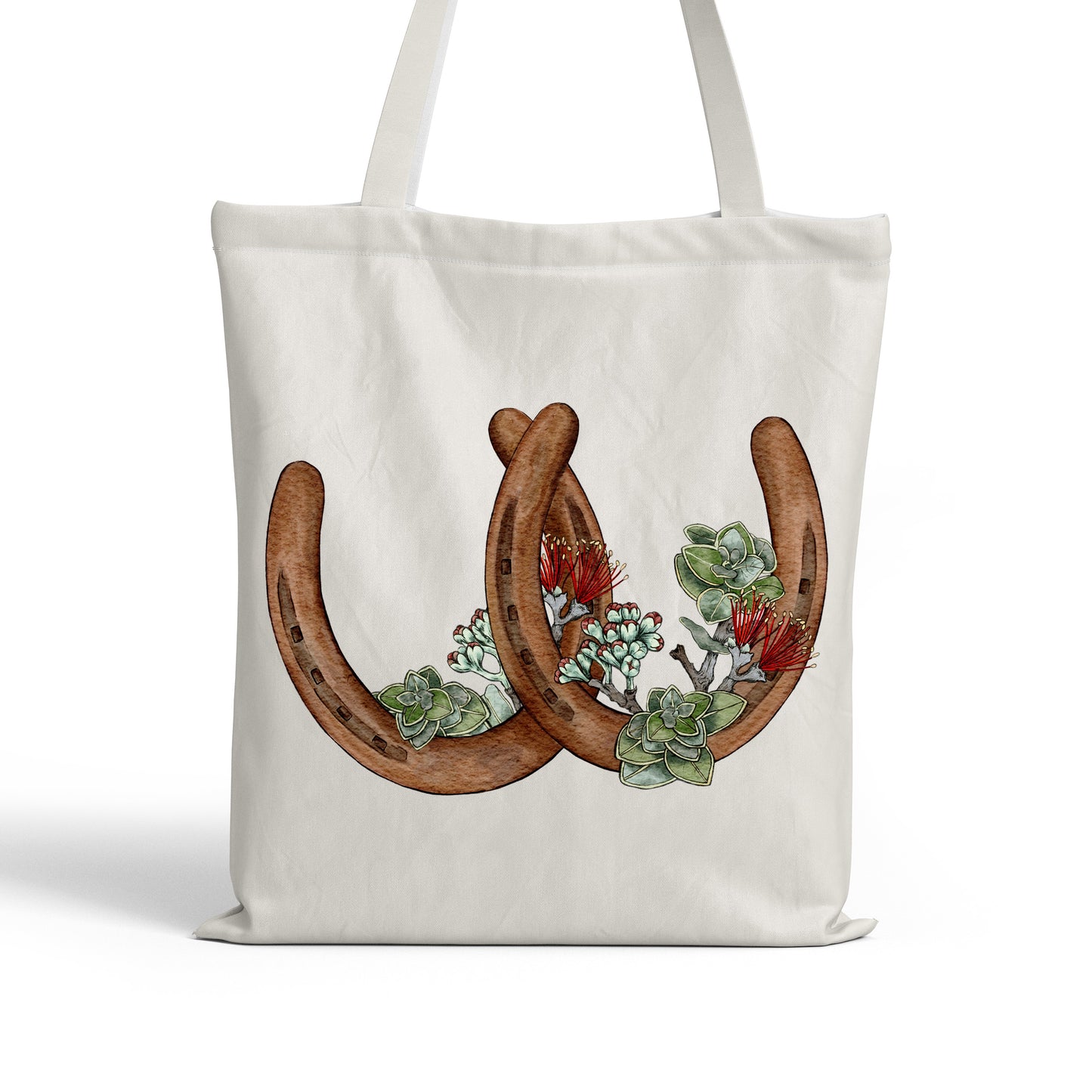 Double Horseshoes- Ohia Lehua | Tote Bag