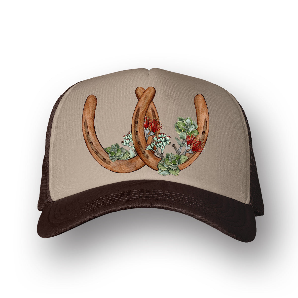 Double Horseshoes- Ohia Lehua | Trucker Hat