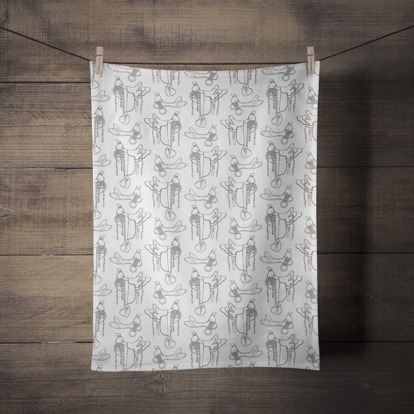 Hawaiian Tree Saddle Tea Towel