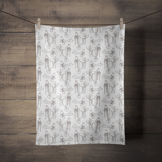 Hawaiian Tree Saddle Tea Towel
