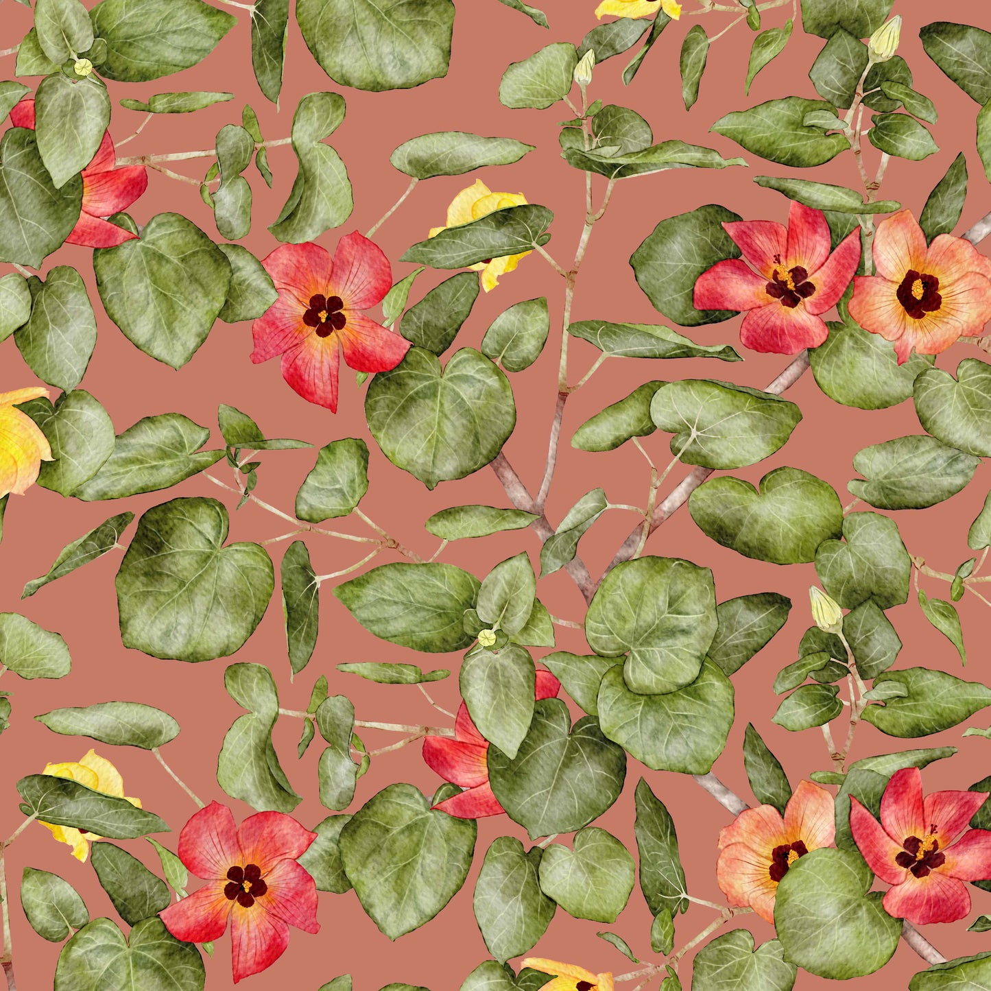 Hau- Earth | Seamless Repeat Pattern